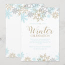 Search for ice blue and silver invitations Snowflake