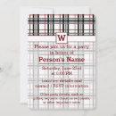 Search for black white red invitations Classic