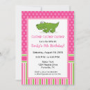Search for alligator invitations Pink
