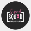 Search for breast cancer support stickers Squad
