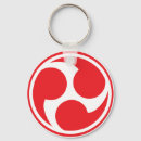Search for japanese symbols keychains Red