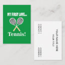 Recherche de tennis coach cartes visite Instructeur