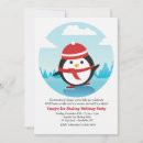 Search for ice skating party invitations Penguin