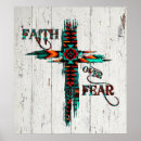 Search for faith over fear posters Cross