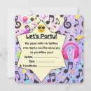 Search for music birthday invitations Girl