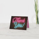 Search for neon lights thank you cards Thanks