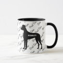 Search for great dane dog mugs Black