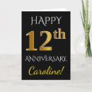 Search for 12th anniversary cards Twelve
