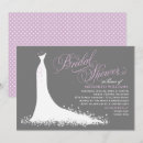 Search for purple bridal shower invitations Vintage