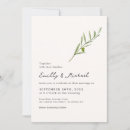 Search for olive leaf wedding invitations Simple