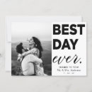 Search for best day ever thank you cards Black and white