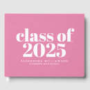 Search for high school graduation guest books Pink