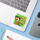 Search for cartoon fan stickers Bold cartoon typography