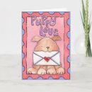 Search for dog valentines day cards Puppy love