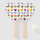 Search for pride hand fans Rainbow
