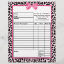 Search for leopard print stationery paper Pink and black