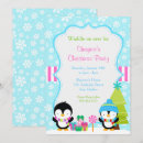 Search for penguin christmas invitations Cute