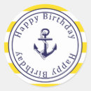 Search for navy and yellow stickers Nautical