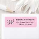 Search for pink black return address labels Girly