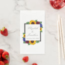 Search for sunflower wedding napkins Fall