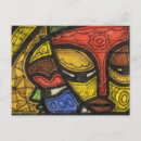 Recherche de masque bleu cartes postales Rouge