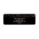 Search for rose gold foil return address labels Glitter