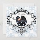 Search for damask baby boy shower invitations Blue