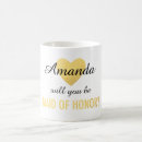 Search for wedding template mugs Maid of honour