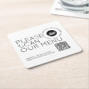 Search for restaurant coasters Black and white