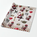 Search for queen of hearts wrapping paper Alice in wonderland