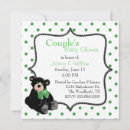 Search for green bear square invitations Pattern
