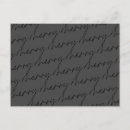 Recherche de noir et gris cartes postales Élégant