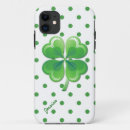 Search for green lucky clover pattern iphone cases Four leaf clover