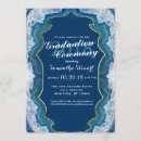 Search for contemporary graduation invitations Blue