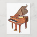 Recherche de grand piano cartes postales Aquarelle