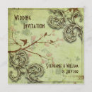Search for vintage bird wedding invitations Leaves