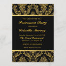 Search for womans retirement party invitations Gold