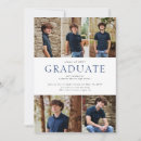 Search for graduate open house invitations Navy blue