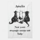 Search for black and white cat tea towels Kittens