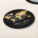 Search for world map coasters Gold