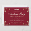 Search for elegant red gold christmas invitations Chic