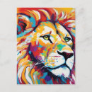 Search for abstract animal postcards Lion