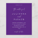 Search for violet wedding invitations Simple