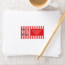 Search for red white stripes return address labels Typography