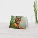 Recherche de orange chat tigré vœux cartes Chaton