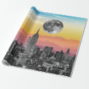 Recherche de gratte ciel papier cadeau New york