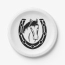 Search for western country wedding plates Horse