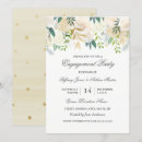 Search for gold engagement party invitations Botanical
