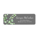 Search for grey floral return address labels Foliage