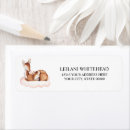 Search for fawn return address labels Watercolor
